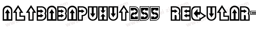alibabapuhui255 regular字体转换